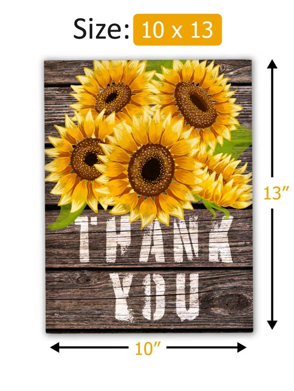 Sunflower 'Thank You' Poly Mailers